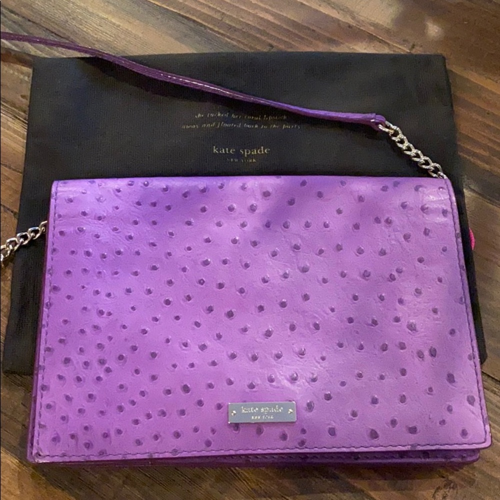 Kate Spade Purple Kaley Convertible Clutch